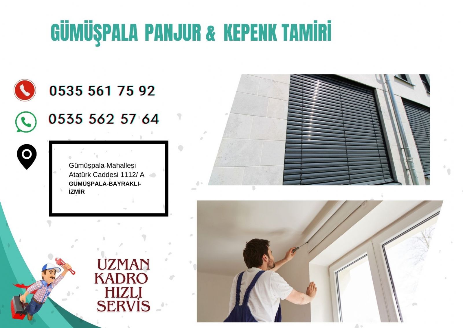 Gümüşpala Kepenk ve Panjur Tamiri